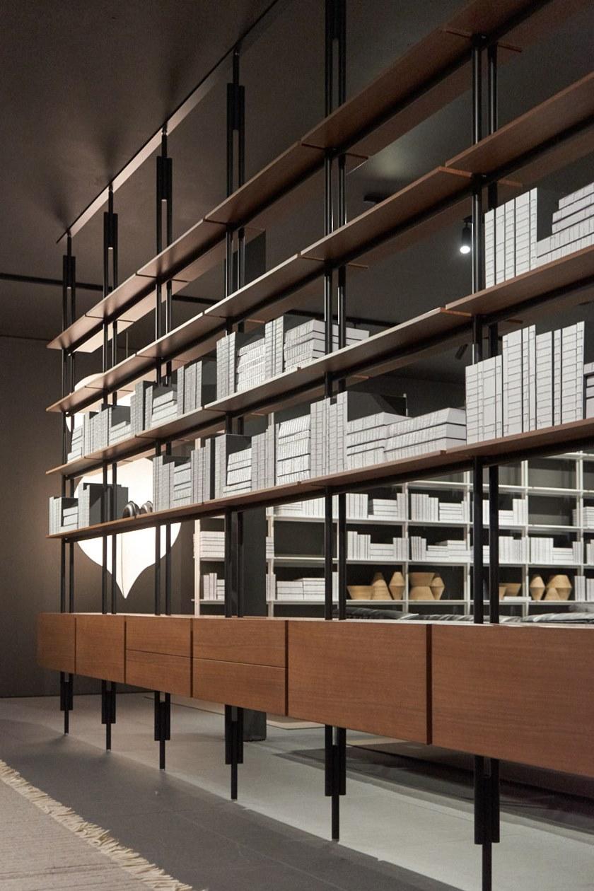 B&B Italia Книжный шкаф открытый с креплением от пола к потолку sun-id-1379837 - Вид №6