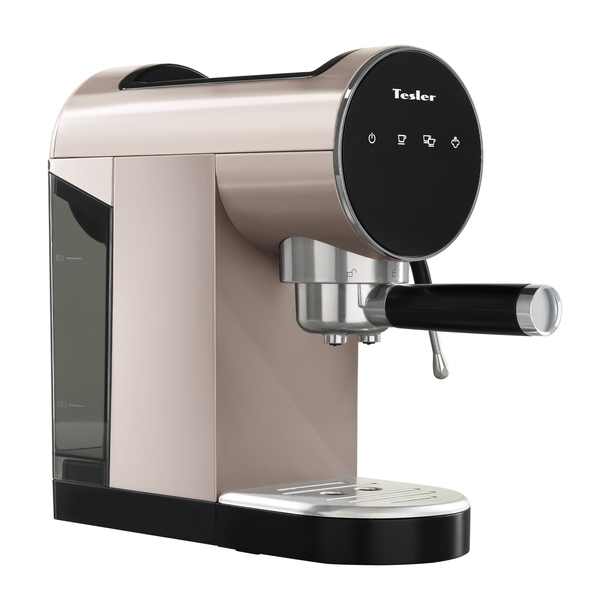 9130746 Кофеварка рожковая Tesler ECM-260 SAND GREY коричневый STDN-0118511