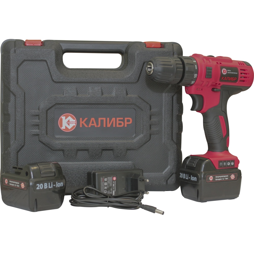 70734 Калибр Аккумуляторная дрель (Li-Ion) ДА-20  - Вид №3