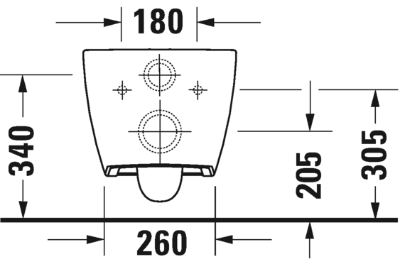 2573092000 Подвесной унитаз настенный Белый Duravit Viu Германия - Вид №3