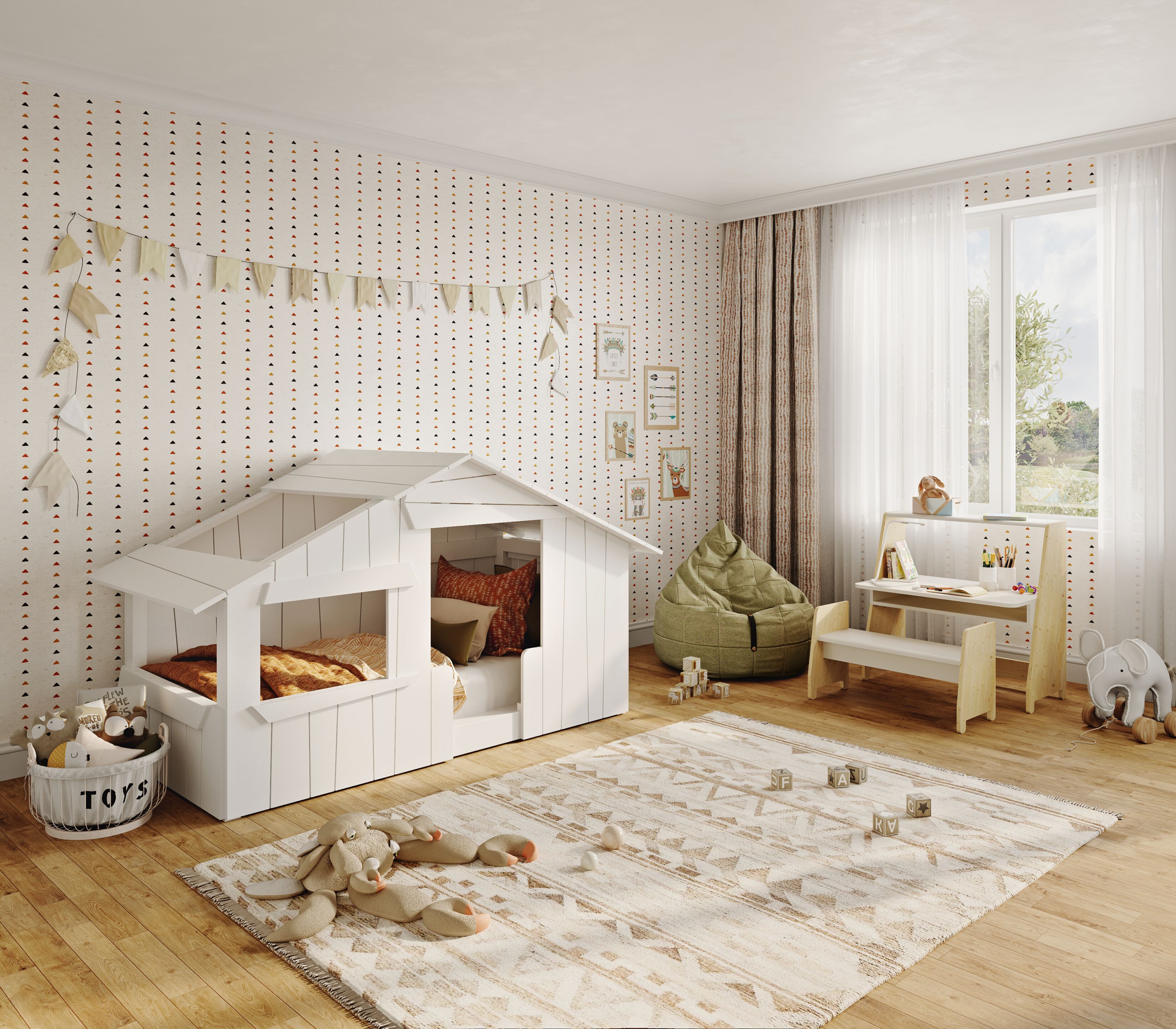 Кровать МДФ Mathy by Bols КРОВАТИ И ГОРКИ ДЛЯ ДОМИКОВ НА ДЕРЕВЕ ARCH-00005148