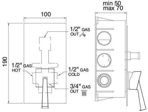 Rubinetterie Treemme Bridge_mono  7949  - Вид №1