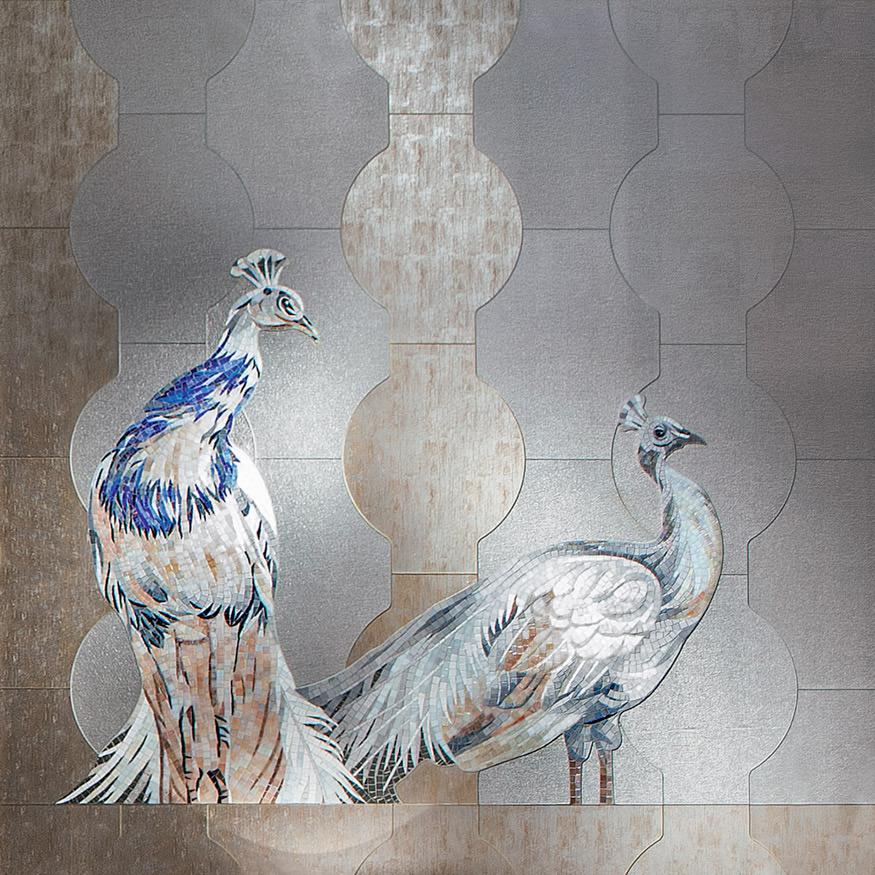 SICIS Bucolico White Per-Grey Vetrite Tile sun-id-1991304 - Вид №58