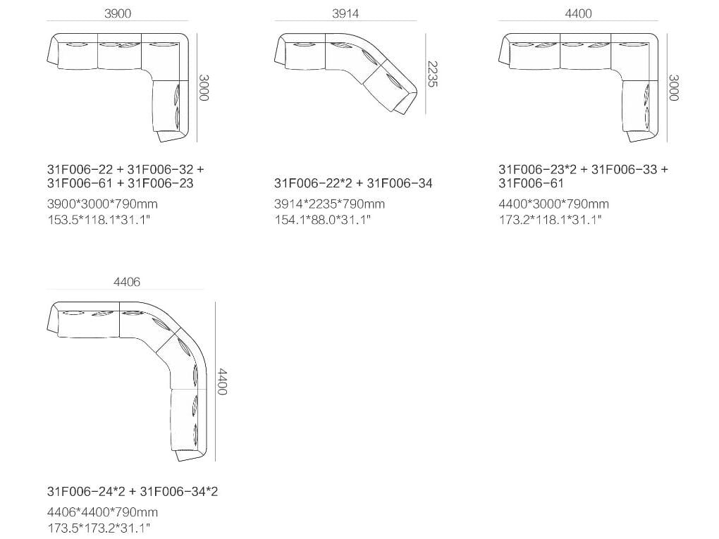 Угловой диван HC28 maison яйцо ARCH-00146466 - Вид №6