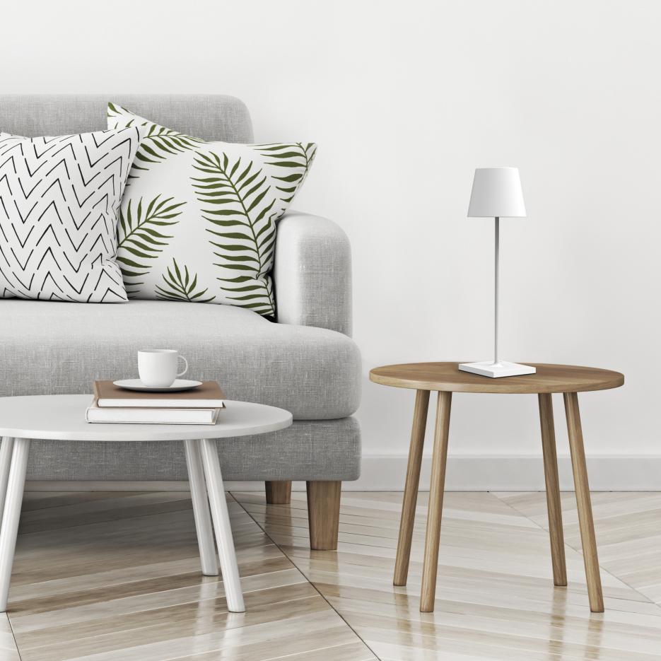 Zafferano POLDINA LD0280B3 TABLE LAMP WHITE светильник декоративный 117148 - Вид №1