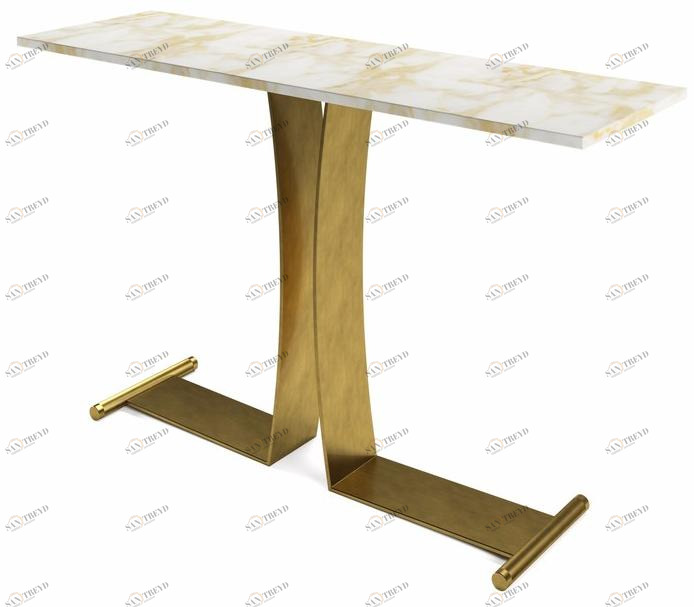 MARIONI Прямоугольная консоль из латуни Guy 02730c