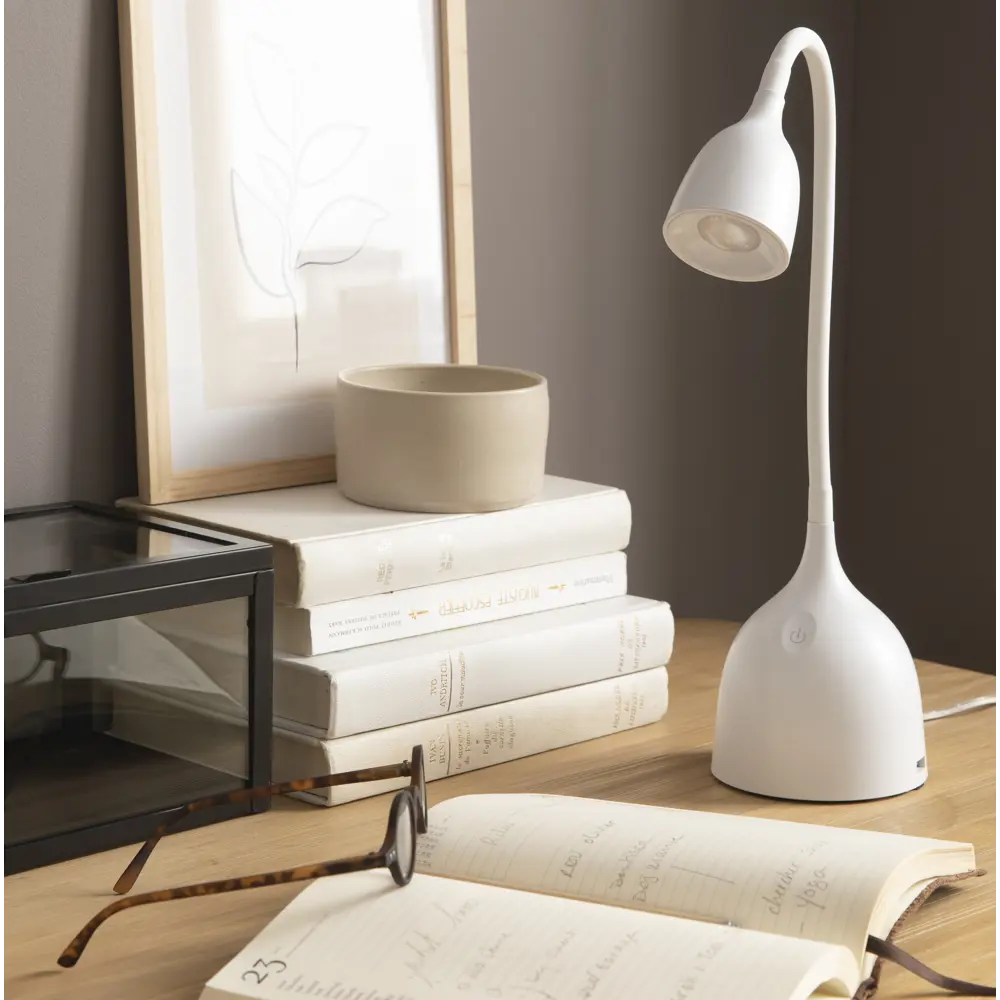 Настольная лампа Inspire Swallow LED 400ЛМ 4K белая 83622472 STLM-2151874  - Вид №1