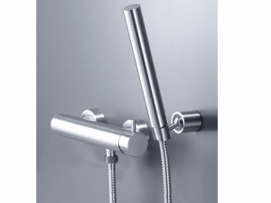 Смеситель для душа с 2 отверстиями из нержавеющей стали с ручным душем