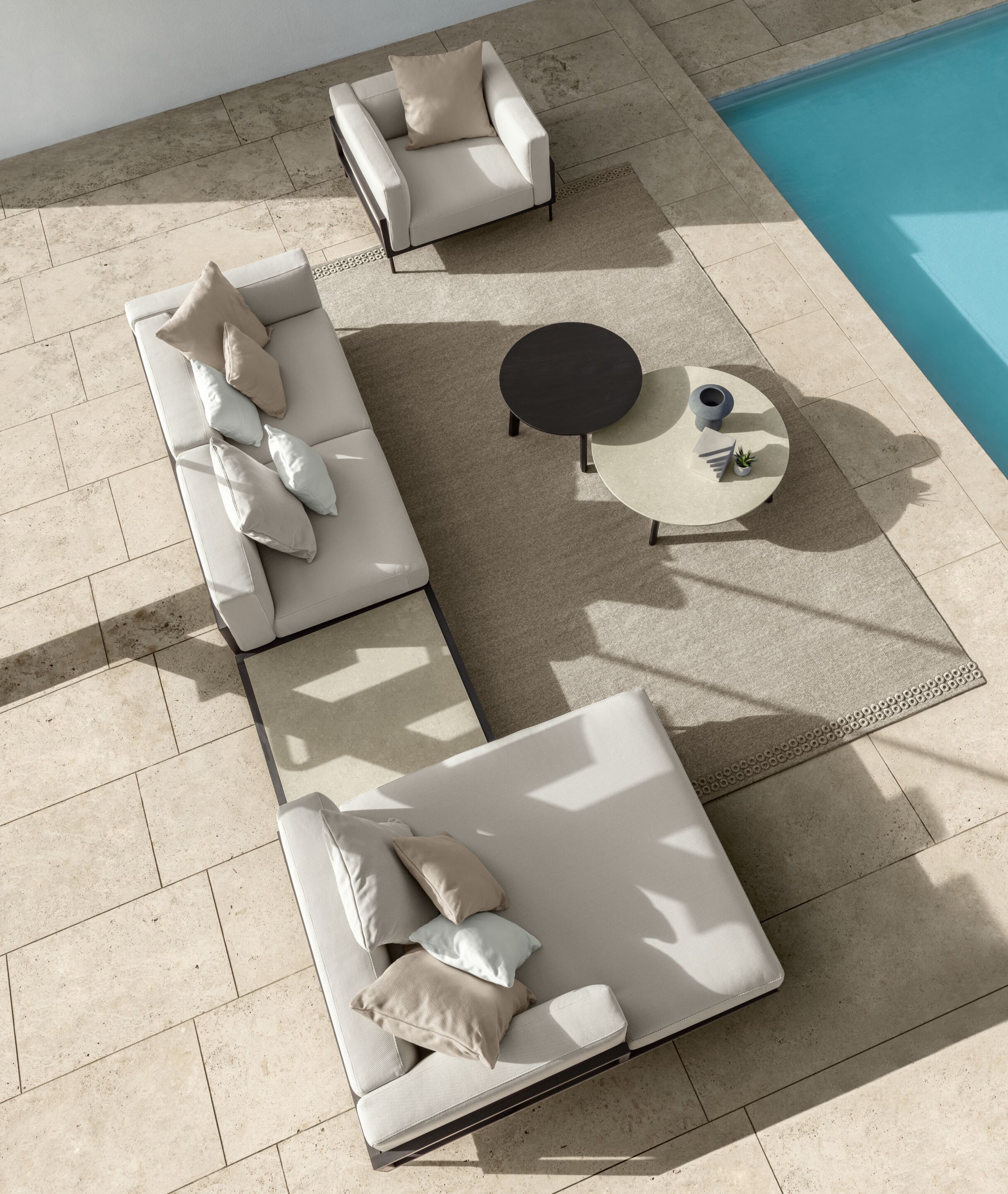 Тканевый модульный садовый диван Talenti CleoSoft-wood ARCH-00051032 - Вид №4