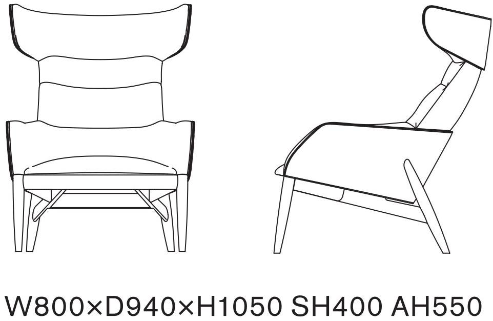 Ritzwell & Co. Стул Wing обитый кожей Beatrix sun-id-1402265 - Вид №8