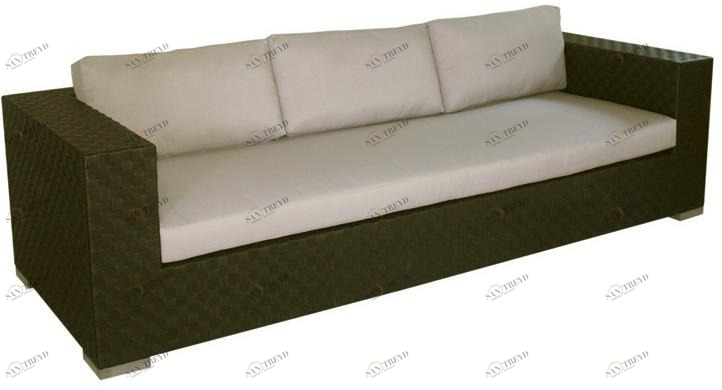 Il Giardino di Legno 4-местный садовый диван из синтетического волокна Maui 4205