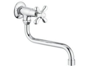 Настенный смеситель для раковины с регулируемым горлышком