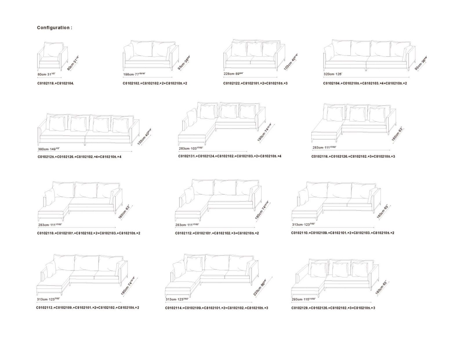 2-местный тканевый диван CAMERICH Crescent ARCH-00082112 - Вид №3