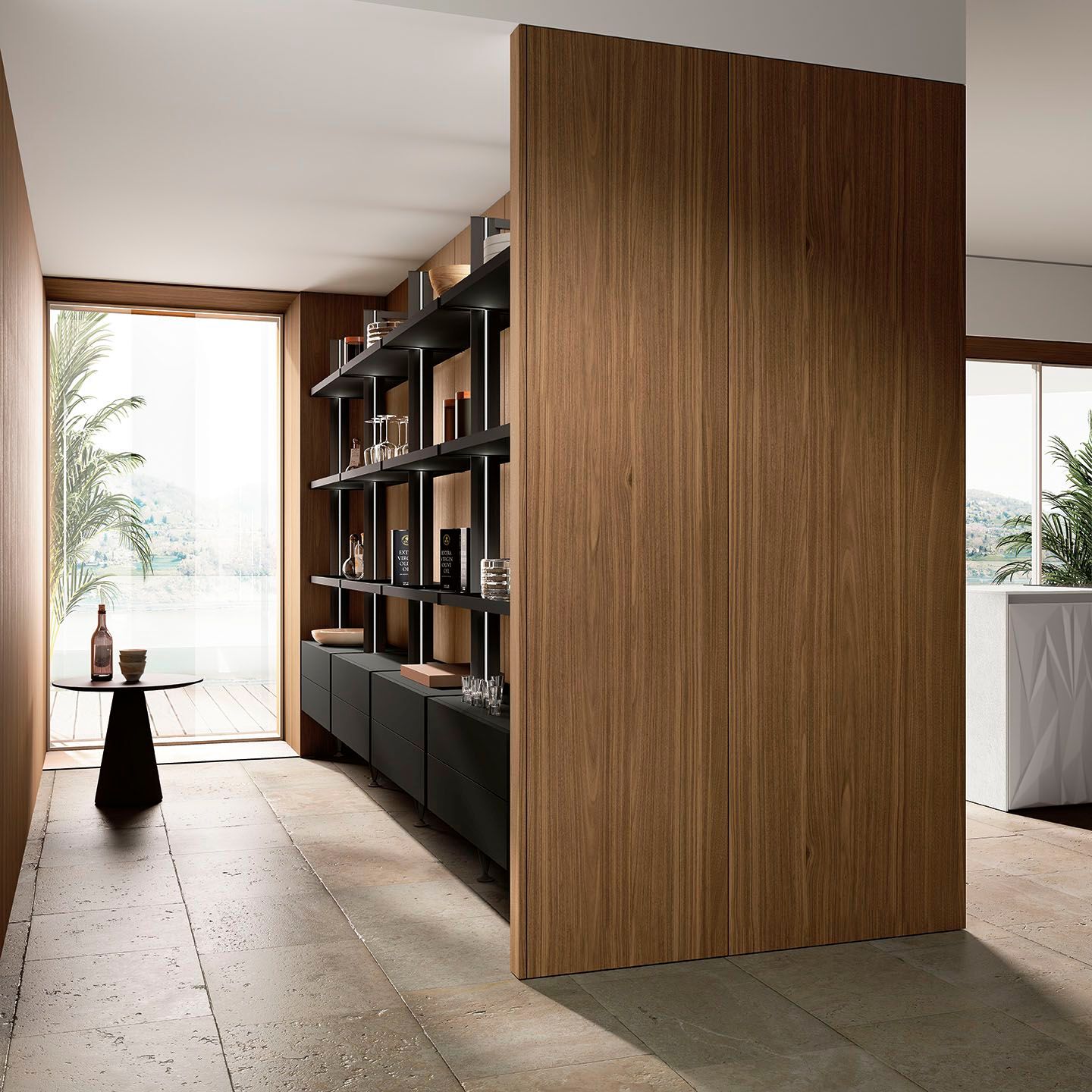 Встроенная кухня с полуостровом Febal Casa Origina ARCH-00062587 - Вид №2