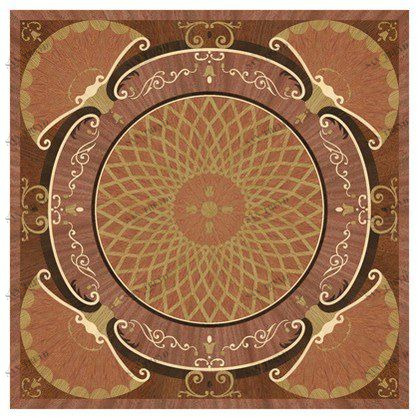 Художественный паркет Da Vinci Розетка 26-064 Дуб Селект (Гладкая) х1000диаметр мм 260090064