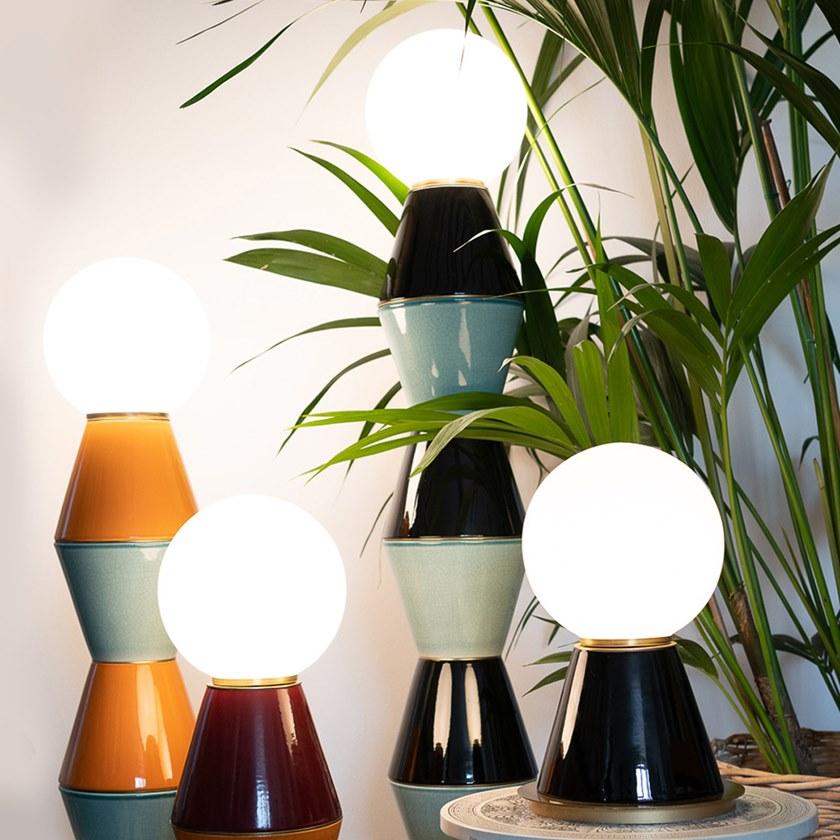 MARIONI Керамическая светодиодная настольная лампа Palm 02966g - Вид №5