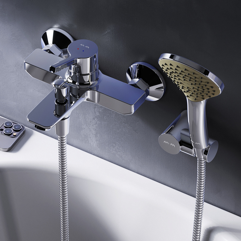 F85B15000 смеситель д/ванны/душа душ.набор хром шт. AM.PM X-Joy S 