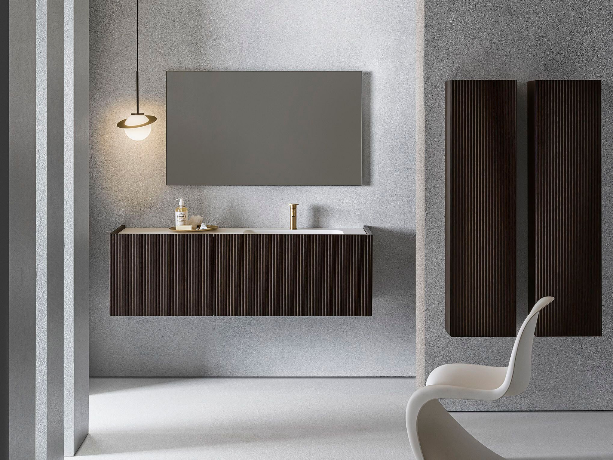 Шкаф для умывальника с ящиками и встроенной раковиной Pirovano Millennium XL ARCH-00045742 - Вид №1