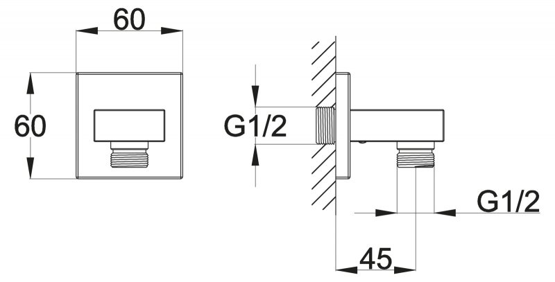 Штуцер ARL-PG-CRM BELBAGNO  - Вид №1
