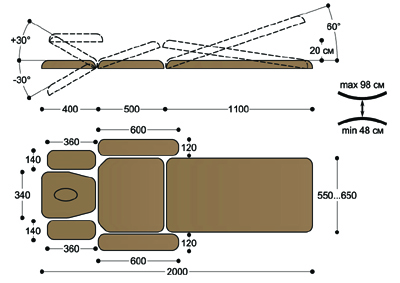 F2E33 Массажный стол heliox f2e33 Heliox  - Вид №4