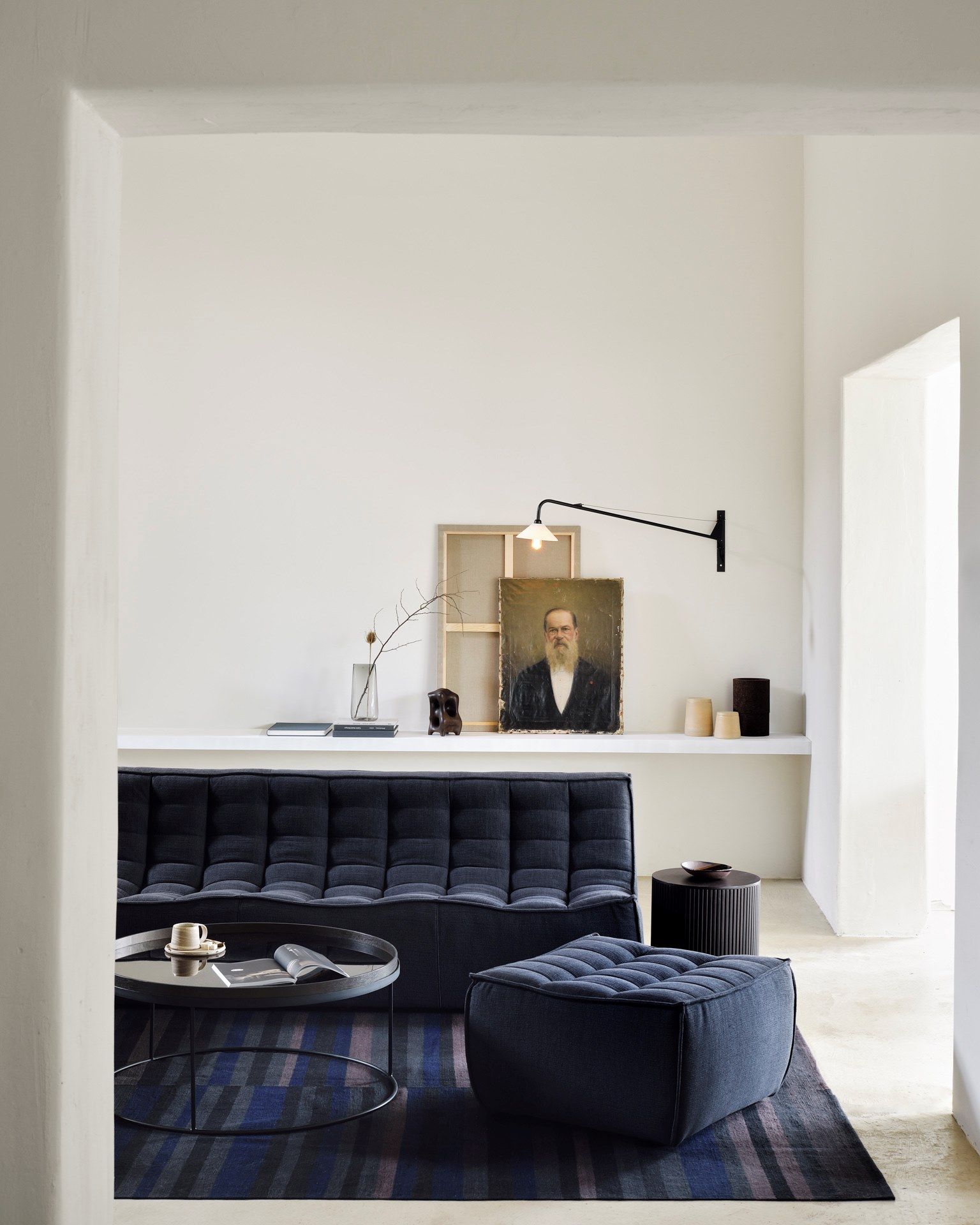 Квадратный пуф из ткани Ethnicraft N701 ARCH-00100481 - Вид №4