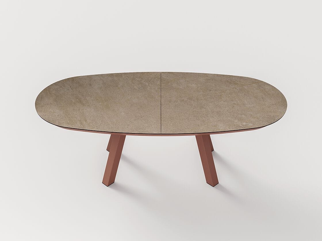 Керамический выдвижной овальный обеденный стол MOBLIBERICA Esla ARCH-00065909 - Вид №1