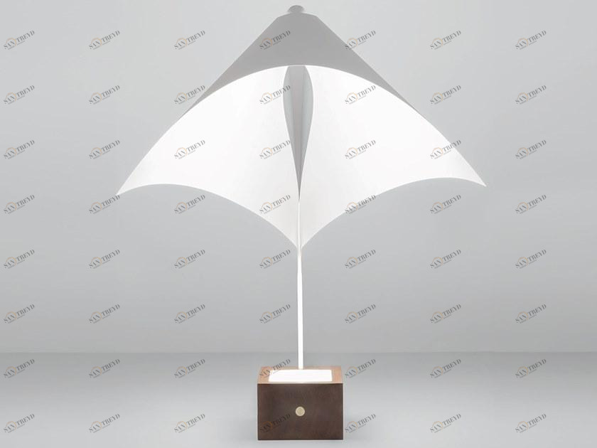 Firmamento Milano Настольная светодиодная лампа из стали и дерева  Mr-002tm-wh 