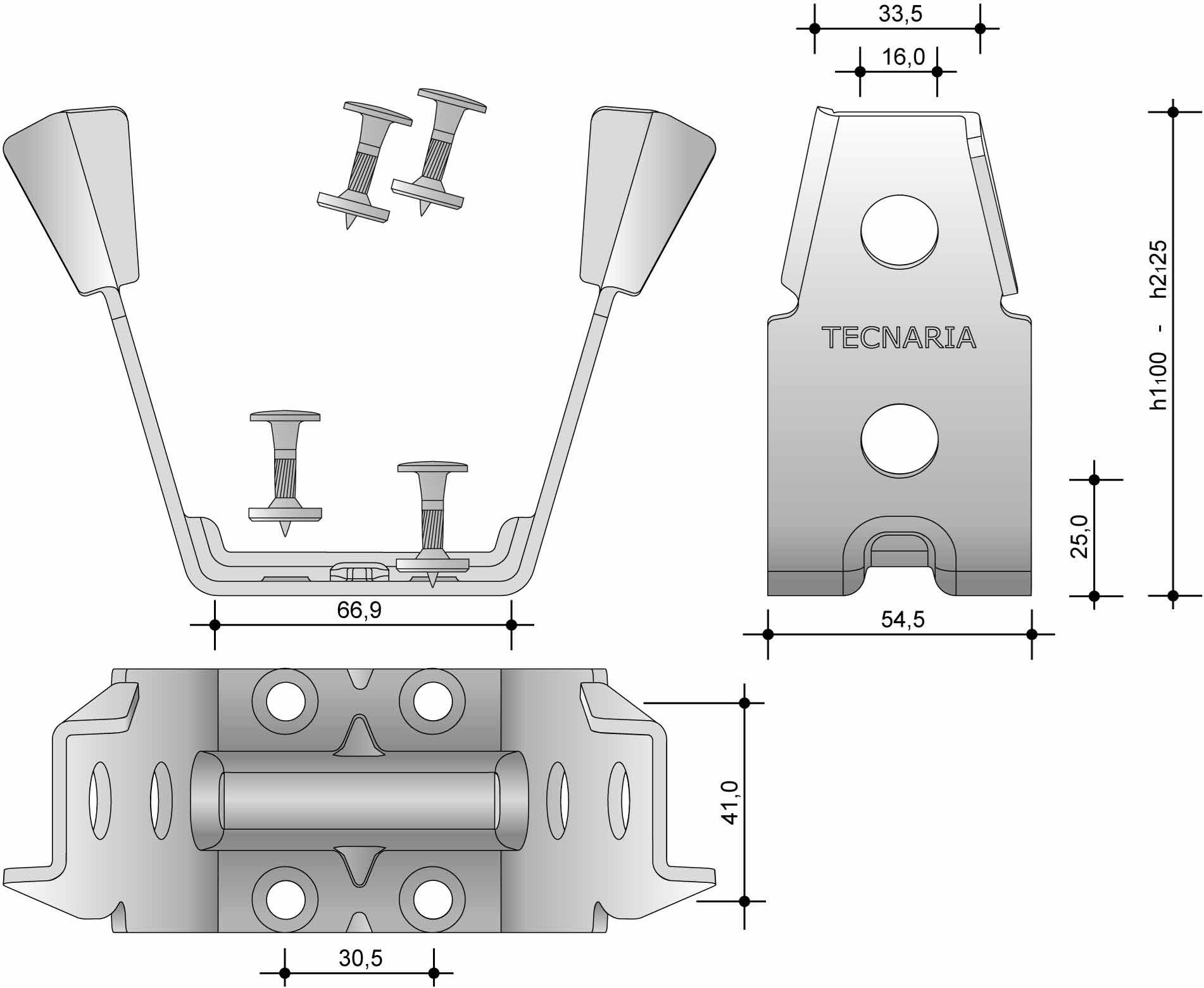 Разъем для перекрытия TECNARIA DIAPASON ARCH-00023020 - Вид №2