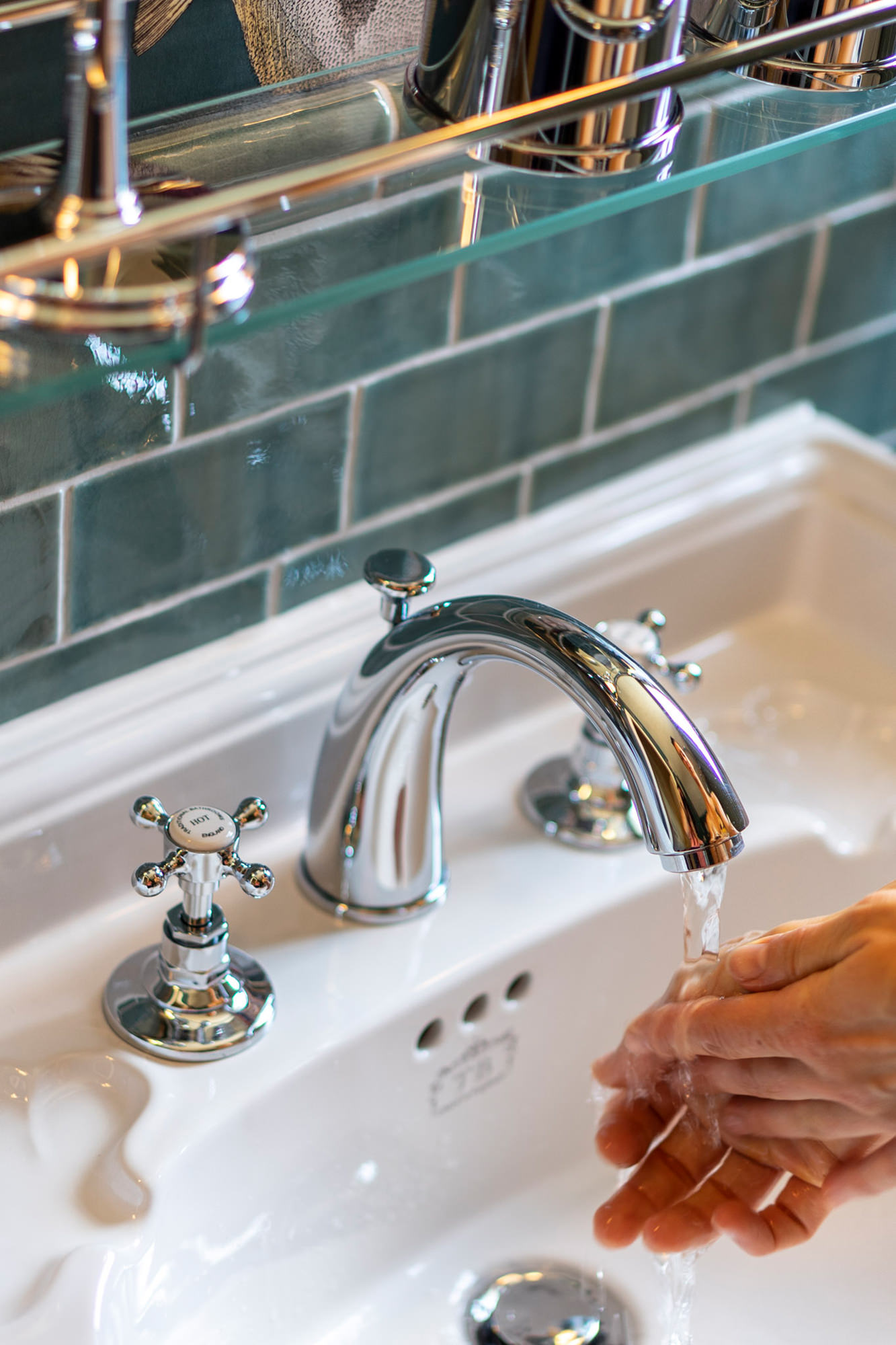 Traditional bathrooms ЛОНДОН однорычажный смеситель для умывальника HIGH Tb404.614.nk LONDON - Вид №1