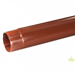 10009295 Труба водосточная 90x2500 мм цвет красный