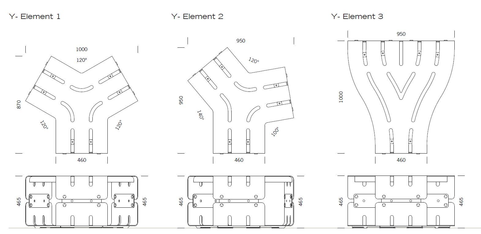 Модульная изогнутая скамья из нержавеющей стали BENKERT BANKE LINESCA ARCH-00096988 - Вид №18