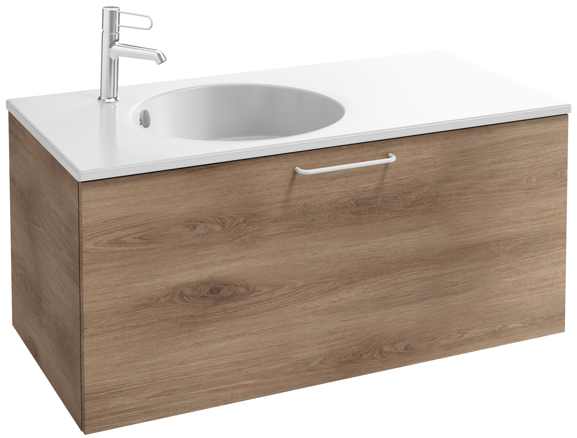 EB2514-R6-G1C Тумба под столешницу 100 см, 1 верхний ящик, белая ручка JACOB DELAFON ODÉON RIVE GAUCHE ODEON RIVE GAUCHE