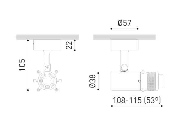 Алюминиевый светодиодный прожектор Arkoslight Coco Surface ARCH-00016956 - Вид №1