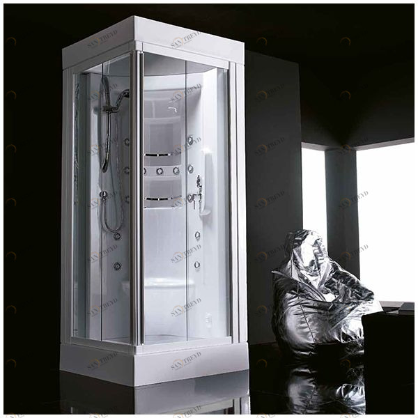 Душевая кабина Gruppo treesse Acquazzurra 80 STB-B7567S белая с баней и гидромассажем угловая левая STBB7567S