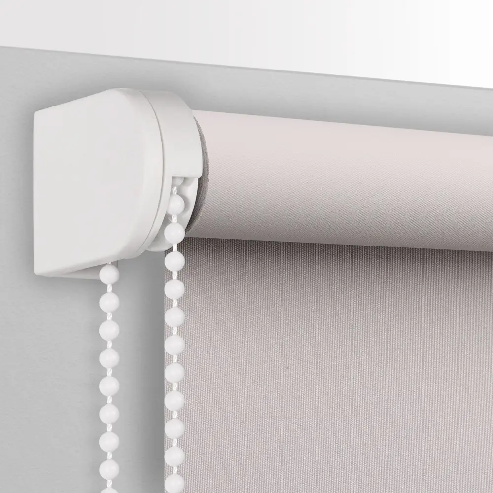 Штора рулонная блэкаут 140x175 см светло-серая PRAKTO BLACKOUT STLM-2001610 - Вид №1