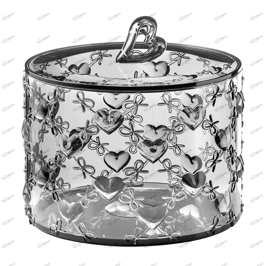 Банка с крышкой 14 cм серая Love GUZZINI  00-3870254 Серый 