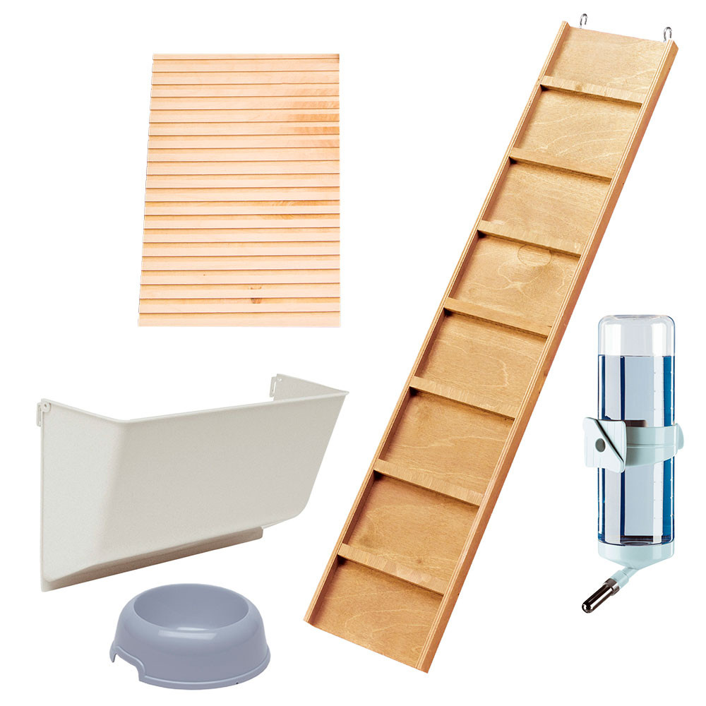 ПР0032595 Клетка для грызунов Ranch 120 Max для содержания кроликов на улице, деревянная 117х69х107см FERPLAST  - Вид №6