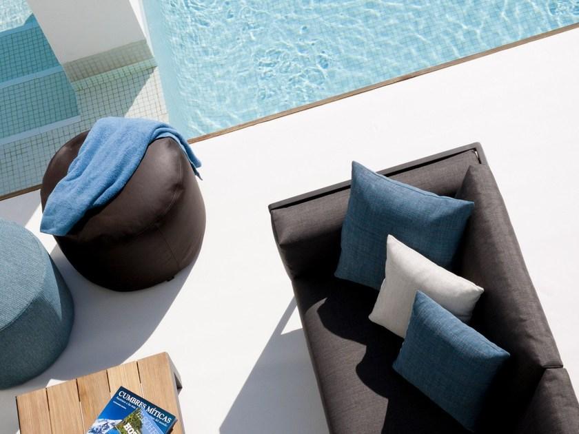 TRIBÙ Круглый садовый пуф из ткани  C0009/c0010/c0011  - Вид №6