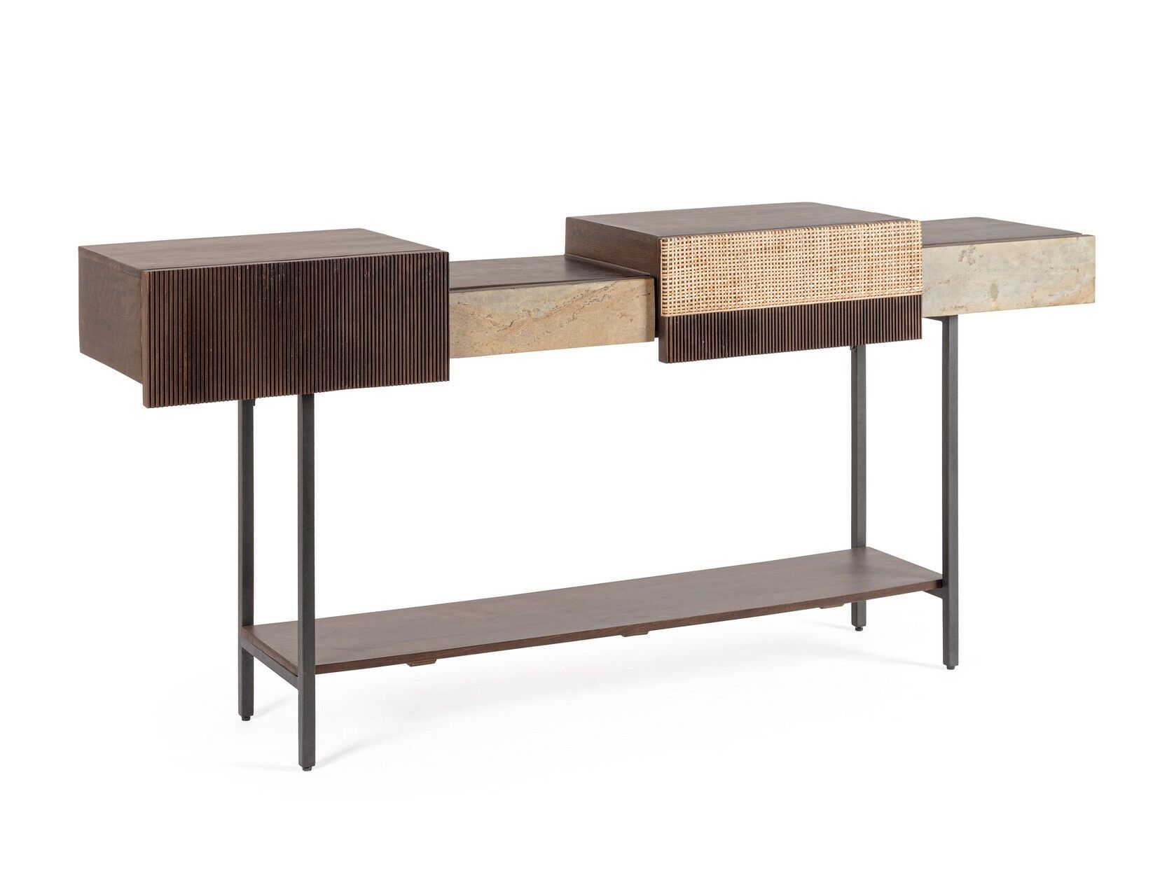 Консоль из манго и мрамора BIZZOTTO Kibik ARCH-00075968