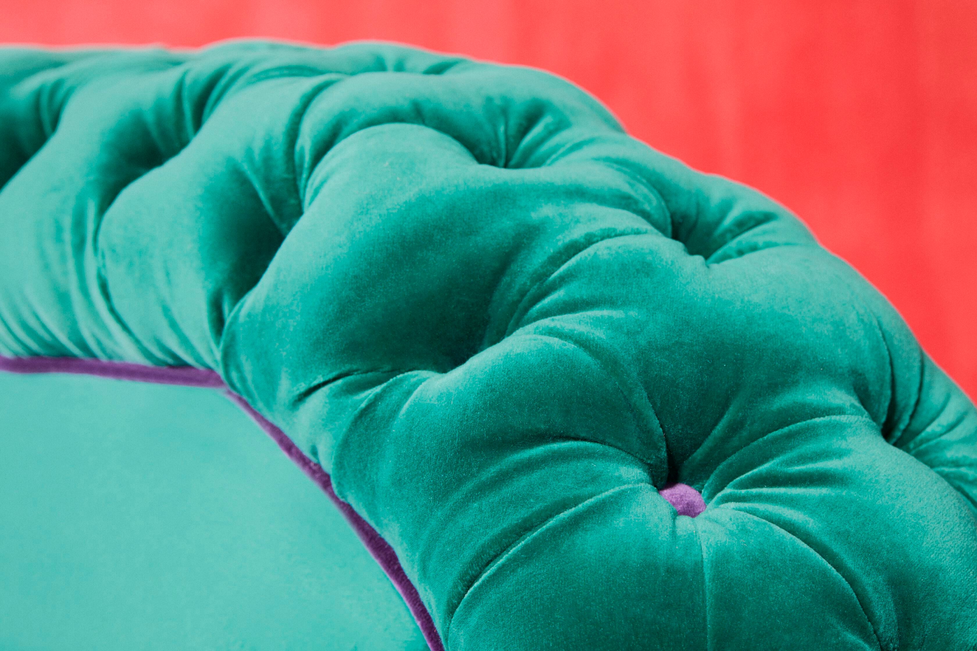 Бархатный диван capitonné Paolo Nesi MISSTAKE ARCH-00139565 - Вид №9