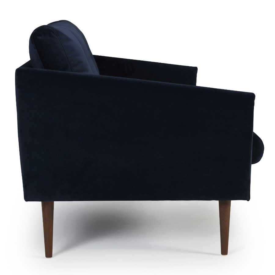 Диван трехместный Anton с ножками из дуба/грецкого ореха, темно-голубой Kragelund 3750324604 - Вид №3