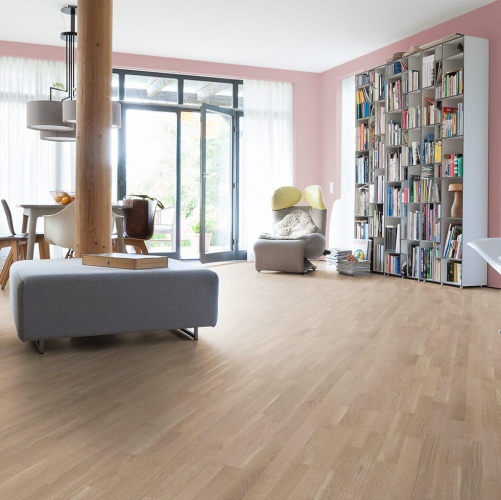 Паркетная доска Haro 4000 Series Top connect Дымчато-Белый Выбеленный Дуб Натур (Гладкая) 2200х180 мм 528859 - Вид №9