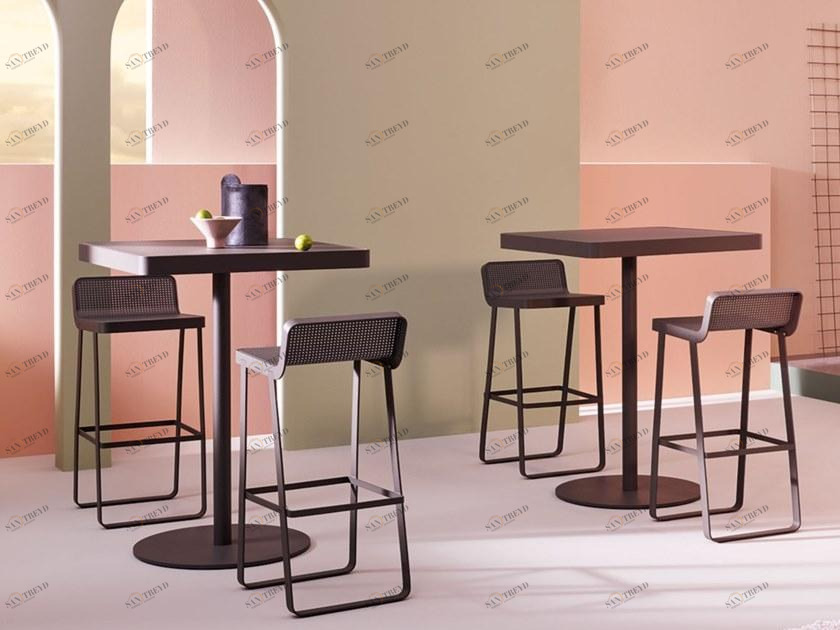 Terraforma Квадратный алюминиевый высокий садовый стол Makemake Mkta808al/1 - mkta808al/2