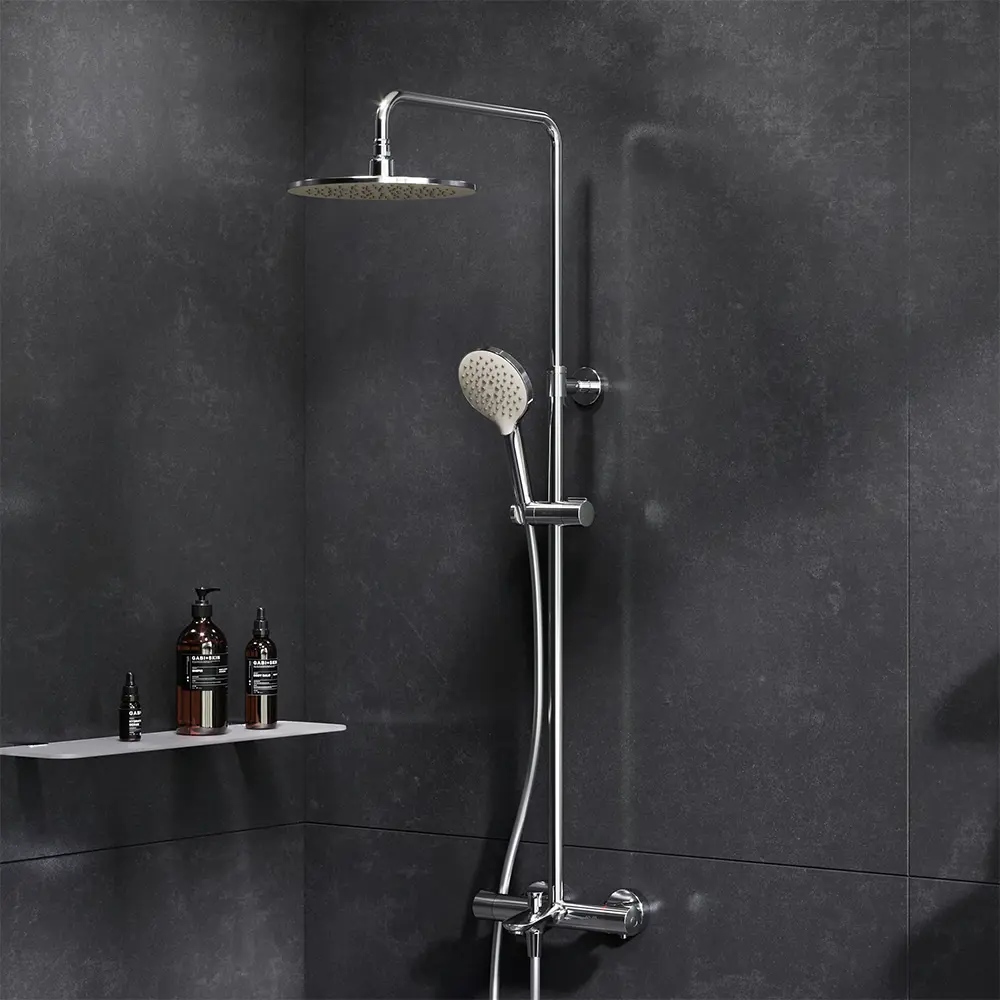 AM.PM MOXIEM500 — душевая система с термостатом и регулируемым верхним душем 83083936 STLM-0038915