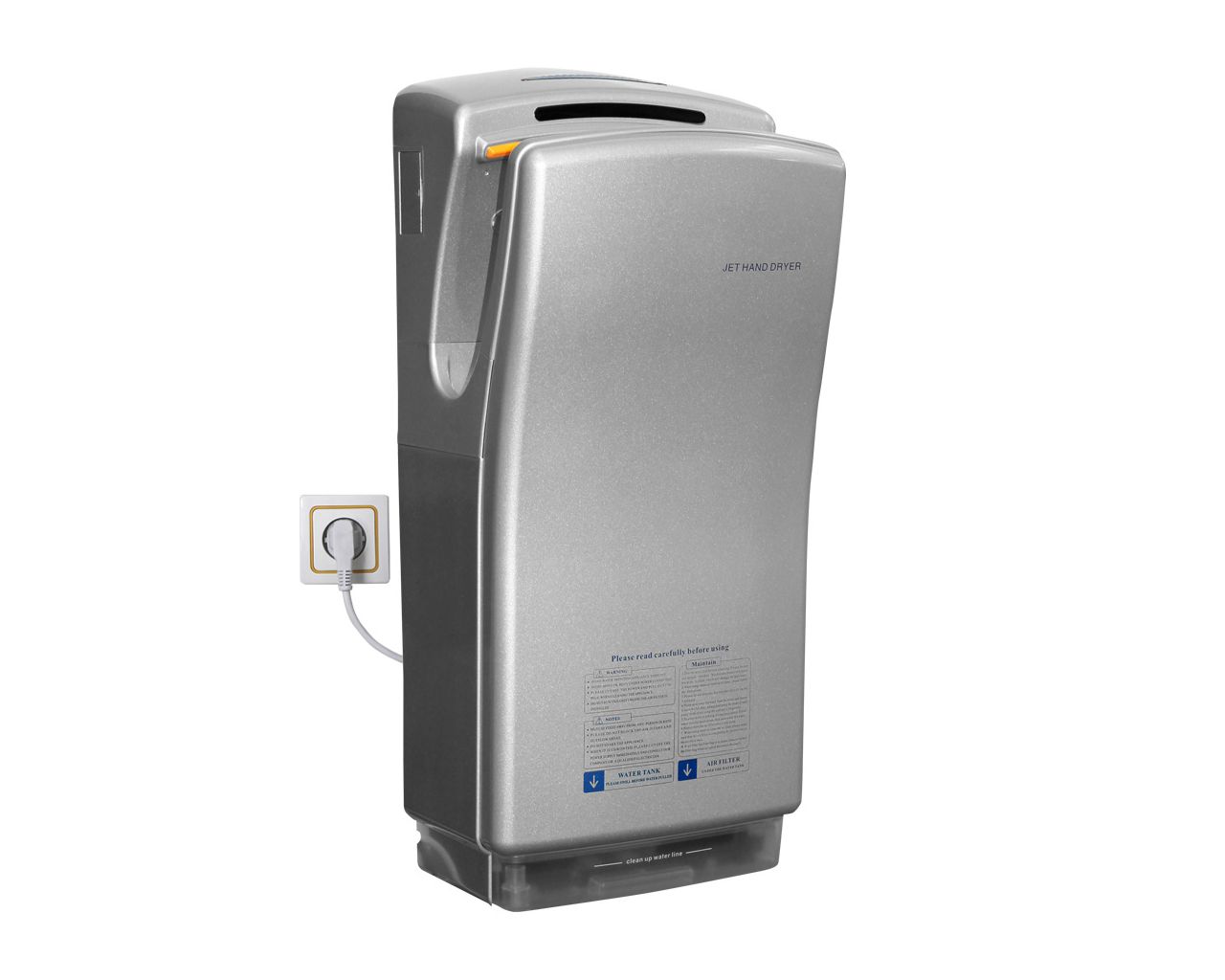 EJS373 Карманная сушилка для рук ECO JET, АБС-пластик, серый Merida  - Вид №7