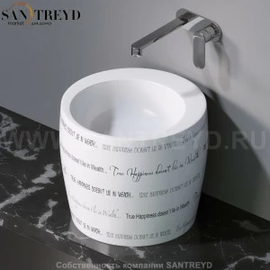 L101420 Накладная раковина на столешницу  круглая A. e T. Italia TOTEM