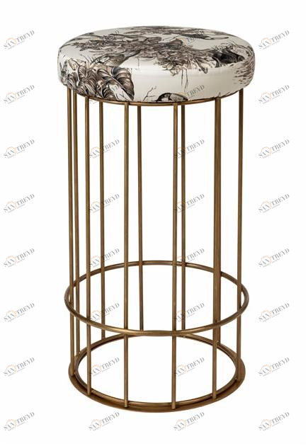 Il Bronzetto Табурет из латуни с подставкой для ног Cage Cag09