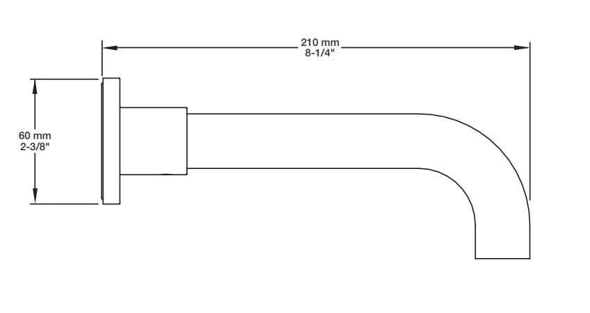 Встраиваемый термостатический набор для ванны с ручным душем BARIL Zip B66 ARCH-00102162 - Вид №3