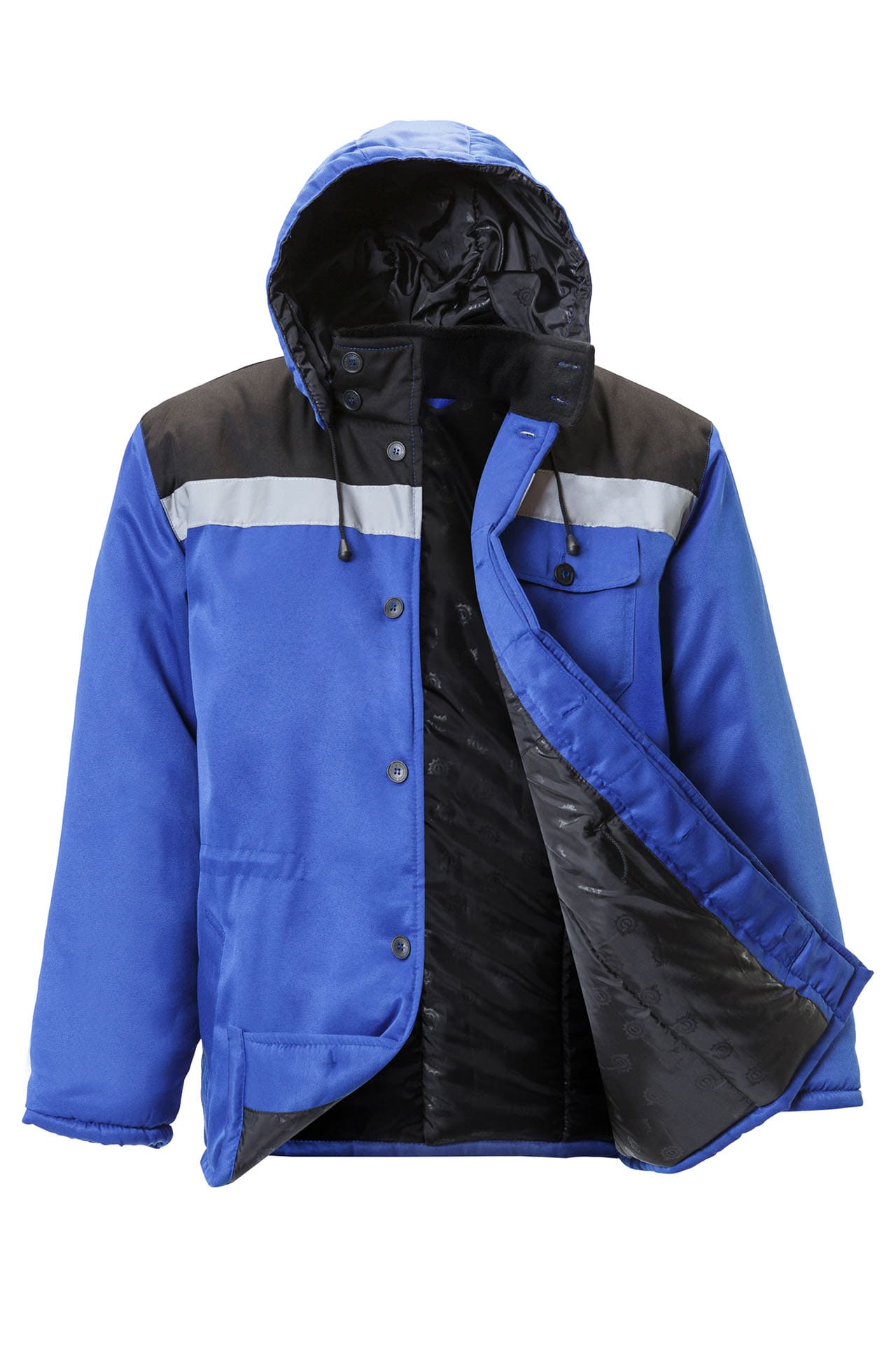 5034996 Костюм КОММУНАЛЬЩИК НЬЮ утепленный василек черный  Зимняя спецодежда  размер 44-46/158-164  - Вид №4