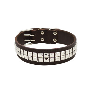 ПР0048231 Ошейник для собак Металл 2сл 50мм 70см коричневый ZOOEXPRESS